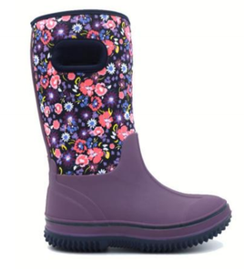 Women's Floral TPE Neoprene Waterproof Rainboots
