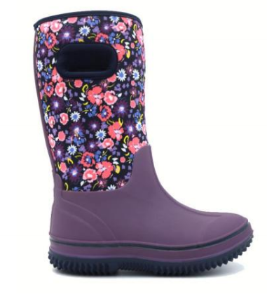 Women's Floral TPE Neoprene Waterproof Rainboots