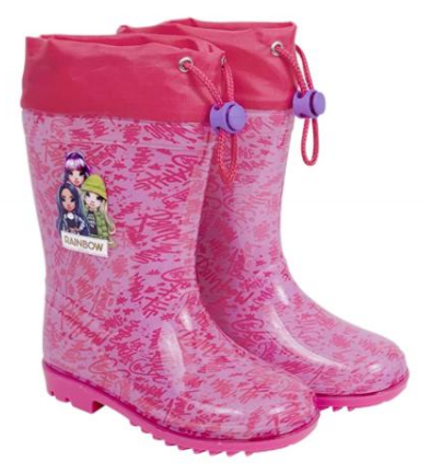 Kids' Weather-Resistant PVC Rainboots with Protective Cuff