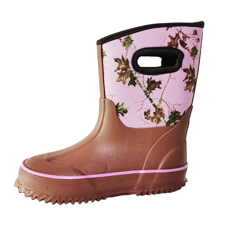 Waterproof Neoprene Rubber Rain Boot for Kids