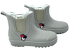 Kids' Colorful PVC Rain Boots with Warm Fur Lining